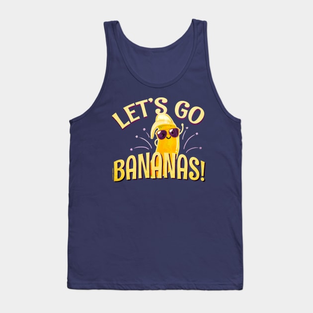 Let's Go Bananas! Tank Top by punnygarden